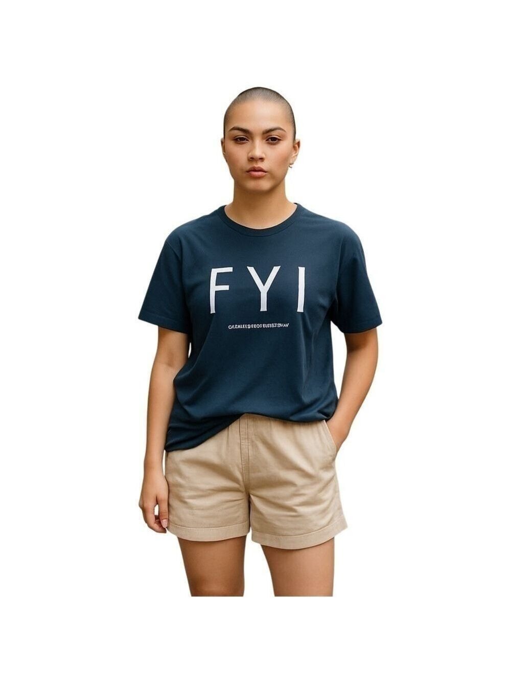 Mango Basics tee shirt scoop neck navy blue FYI  Follow Your Intuition size XS